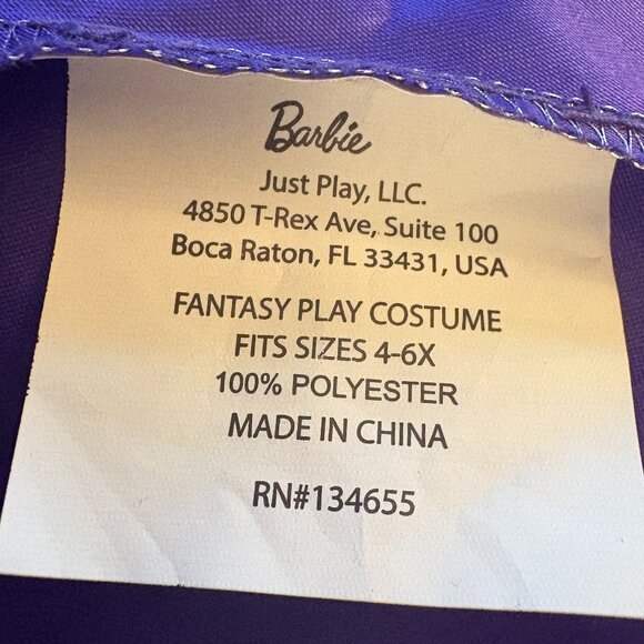 Barbie Dress up Trunk Set Skirts & Cape Rainbow Chiffon Size 4-6X (SKU: 175G) - Picture 5 of 5